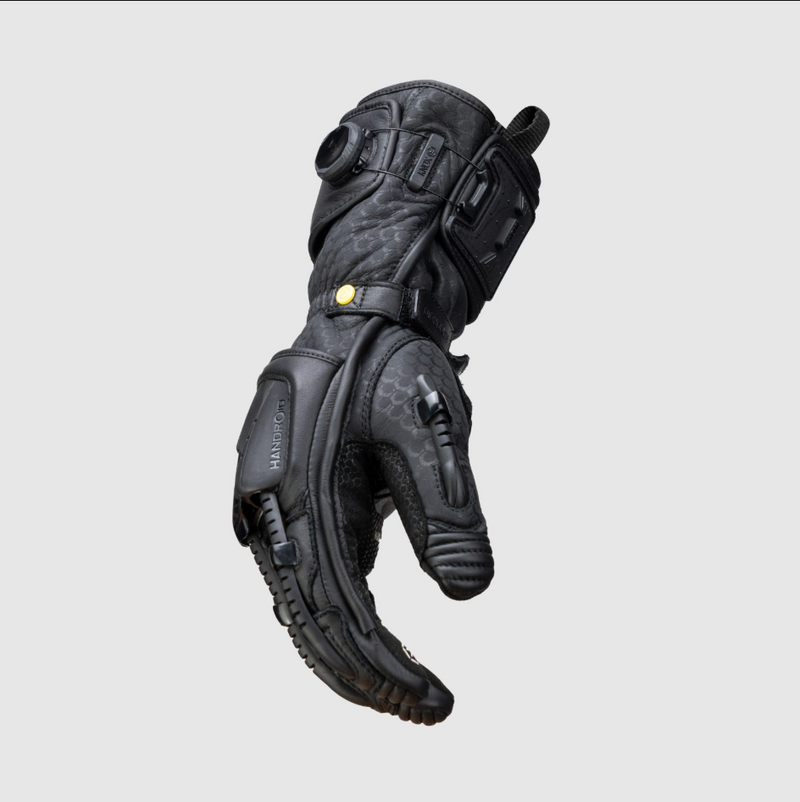 Knox Handroid MK5 men's racing leather gloves in black