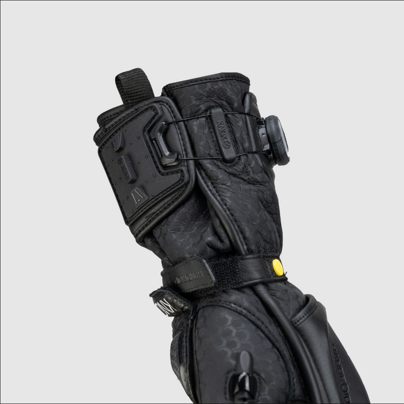 Knox Handroid MK5 men's racing leather gloves in black