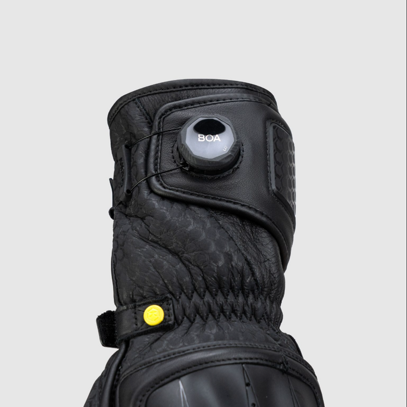 Knox Handroid MK5 men's racing leather gloves in black