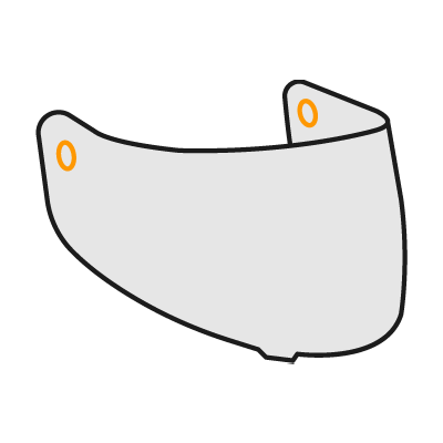 1x dunkles Visier