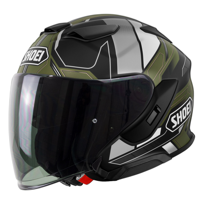 Shoei J-Cruise 3 Whizzy TC-11 – with the optional dark smoke visor