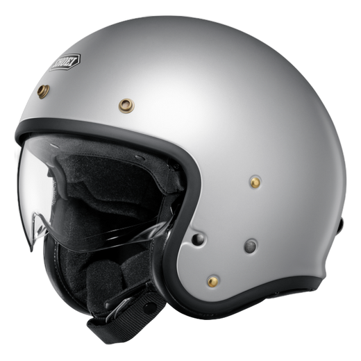 Shoei J•O2 Matt Light Silver – Open-Face Jet Helmet ECE 22.06