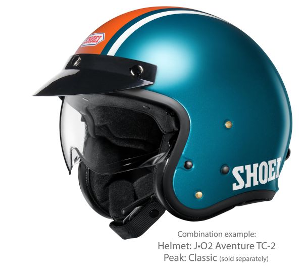 Shoei J•O2 Aventure TC-2 – with the optional Classic peak (sold separately)