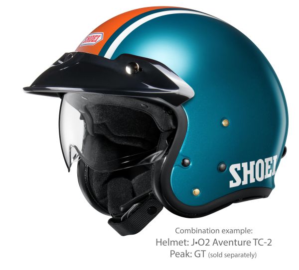 Shoei J•O2 Aventure TC-2 – with the optional GT peak (sold separately)