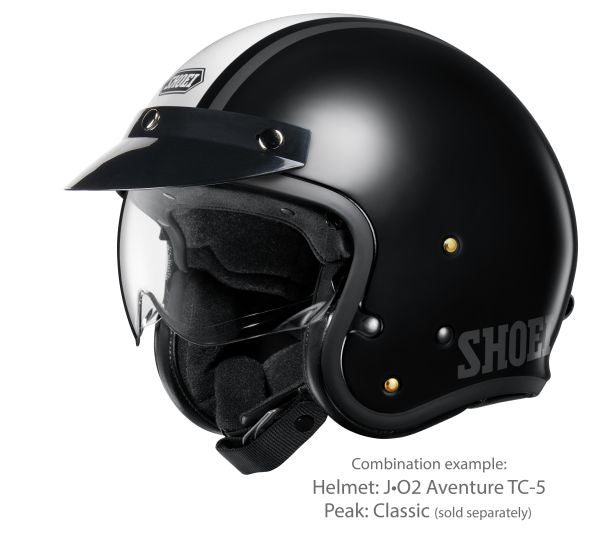 Shoei J•O2 Aventure TC-5 – with the optional Classic peak (sold separately)