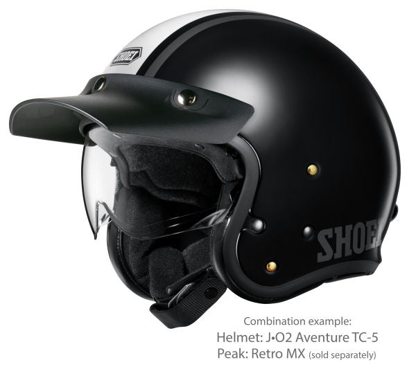 Shoei J•O2 Aventure TC-5 – with the optional Retro MX peak (sold separately)