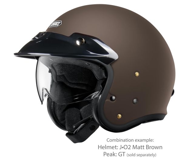 Shoei J•O2 Matt Brown – with the optional GT peak (sold separately)
