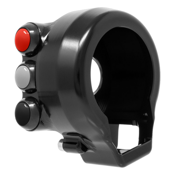 JetPrime JP CO AP660N Aprilia Tuono 660 Factory — Throttle Housing with Integrated Handlebar Switch (Black) — view 3