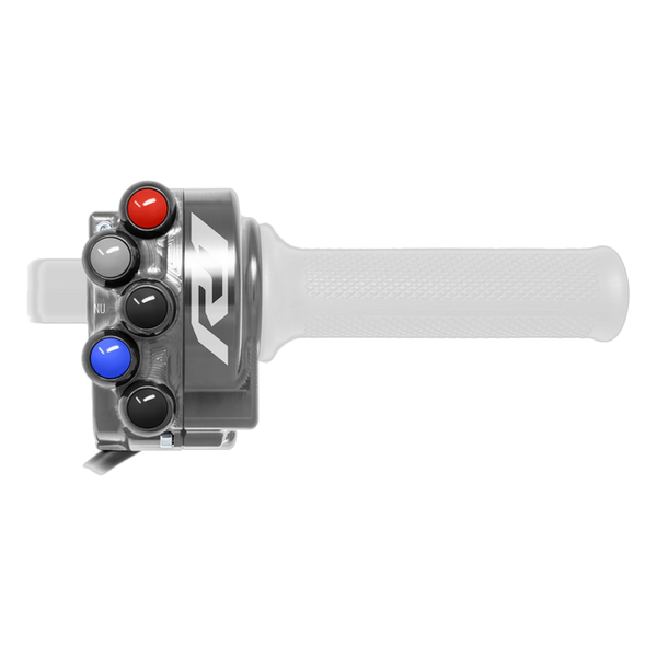 JetPrime JP CO YA033 Yamaha YZF-R1 Race — Throttle Housing with Integrated Handlebar Switch (Titanium) — view 15
