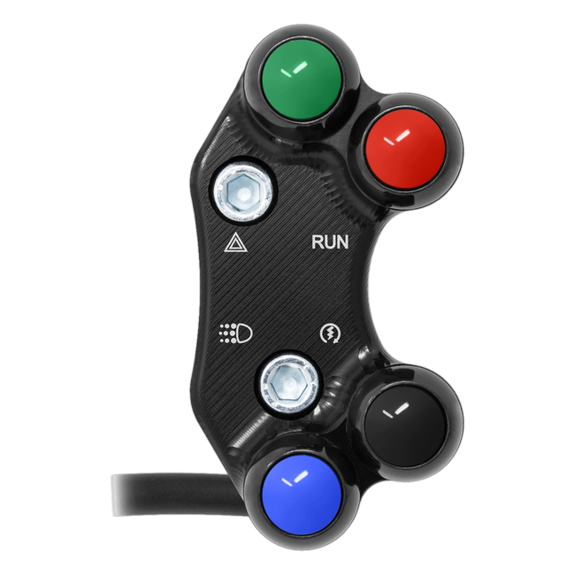 JetPrime JP PLDB 006 Ducati Hypermotard 950 — Street Right Handlebar Switch (Black) — view 1