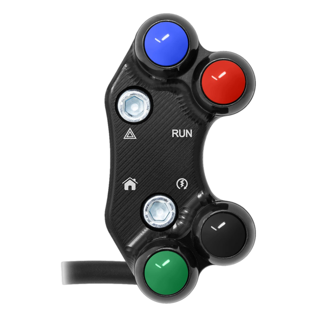 JetPrime JP PLDB 039 Triumph Street Triple 765 RS — Street Right Handlebar Switch (Black) — view 1