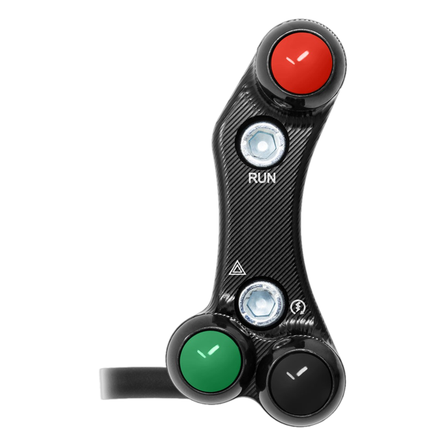 JetPrime JP PLD 062 Triumph Street Triple 765 R — Street Right Handlebar Switch (Black) — view 1