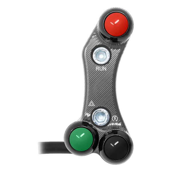 JetPrime JP PLD 062 Triumph Street Triple 765 R — Street Right Handlebar Switch (Titanium) — view 6