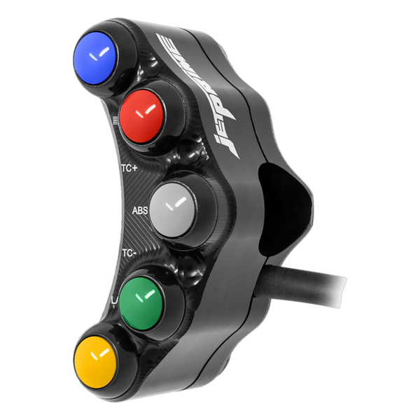 JetPrime JP PLSR 038 BMW M1000RR — Race Left Handlebar Switch (Black) — view 2