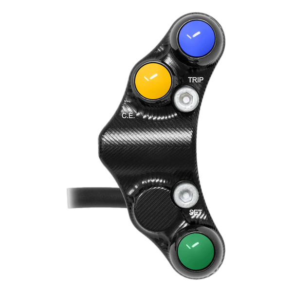 JetPrime JP PLSR 038 BMW S1000RR — Race Left Handlebar Switch (Black) — view 4