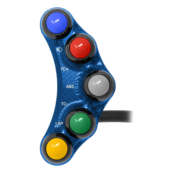 JetPrime JP PLSR 038 BMW M1000RR — Race Left Handlebar Switch (Blue) — view 6
