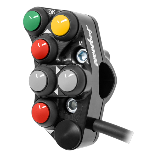 JetPrime JP PLSR 062 Triumph Street Triple 765 R — Race Left Handlebar Switch (Black) — view 2