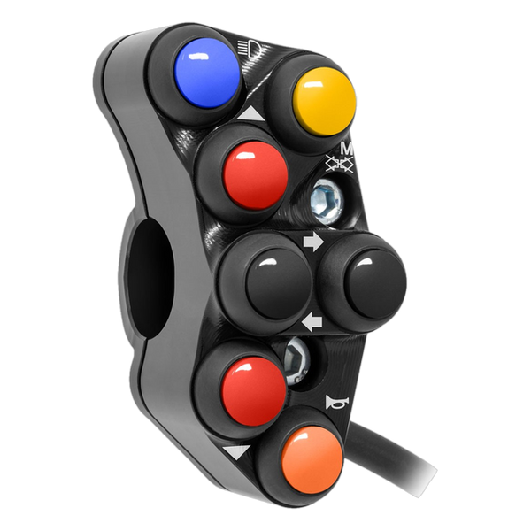 JetPrime JP PS DU006 Ducati Hypermotard 950 RVE — Street Left Handlebar Switch (Black) — view 3