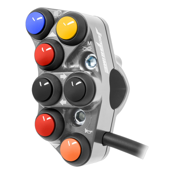 JetPrime JP PS DU006 Ducati Hypermotard 698 Mono — Street Left Handlebar Switch (Titanium) — view 11