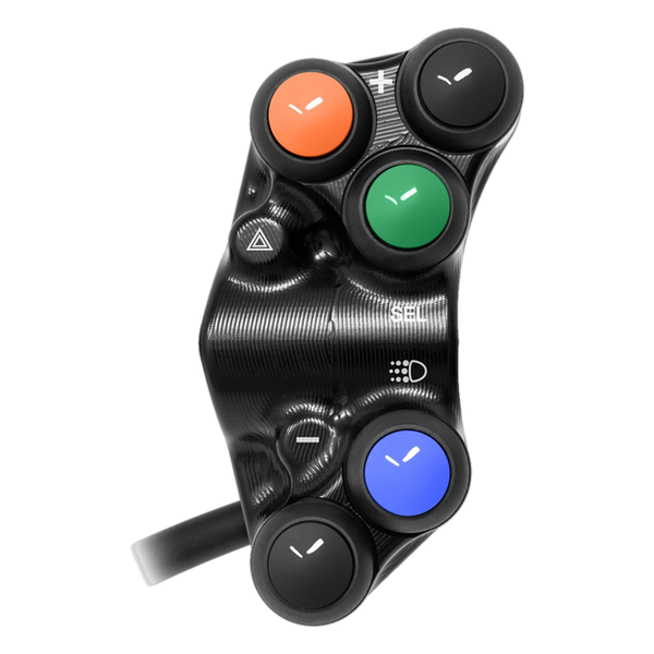 JetPrime JP PS DU020 Ducati Panigale V4 R — Street Left Handlebar Switch (Black) — view 4