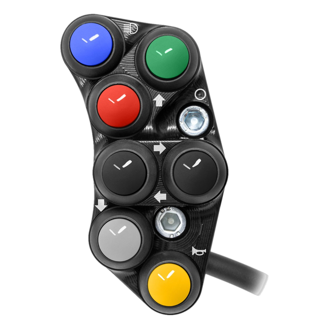 JetPrime JP PS DU056 Ducati Streetfighter V4S — Street Left Handlebar Switch (Black) — view 1