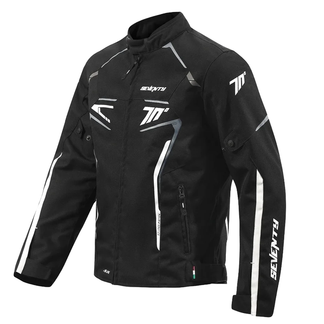 Seventy Degrees Piston Sport-Touring Jacket – Men – Black / Gray / White