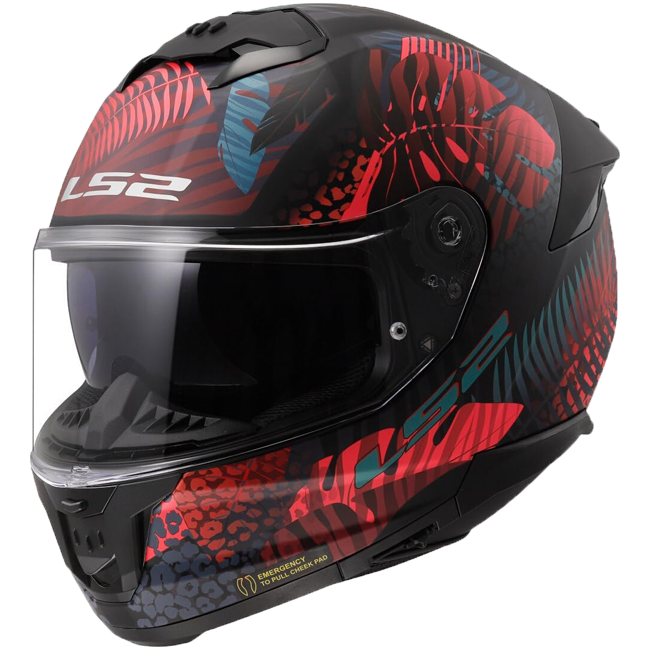 LS2 FF808 Stream II Helmet – Jungle Black/Pink/Blue