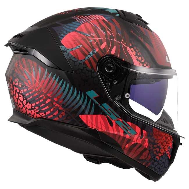 LS2 FF808 Stream II Helmet – Jungle Black/Pink/Blue