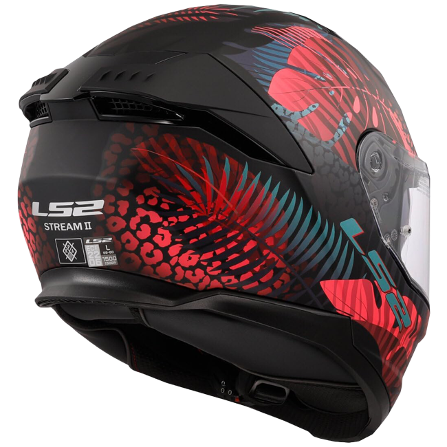 LS2 FF808 Stream II Helmet – Jungle Black/Pink/Blue