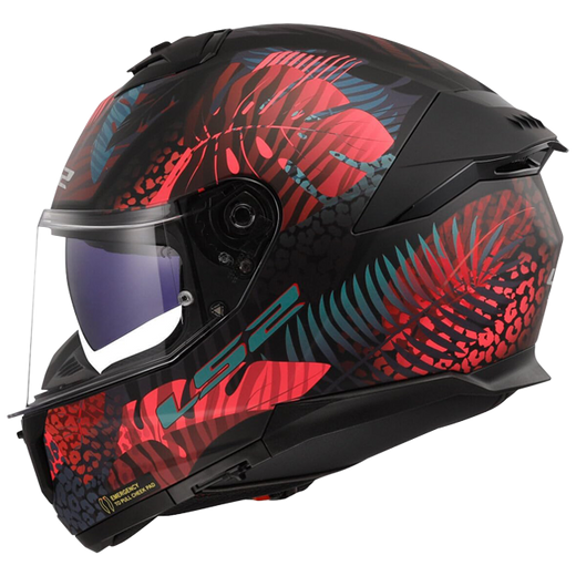LS2 FF808 Stream II Helmet – Jungle Black/Pink/Blue