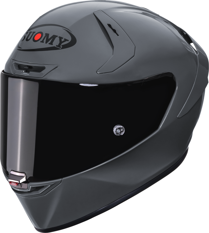Suomy SR-GP Evo full-face racing helmet in plain grey