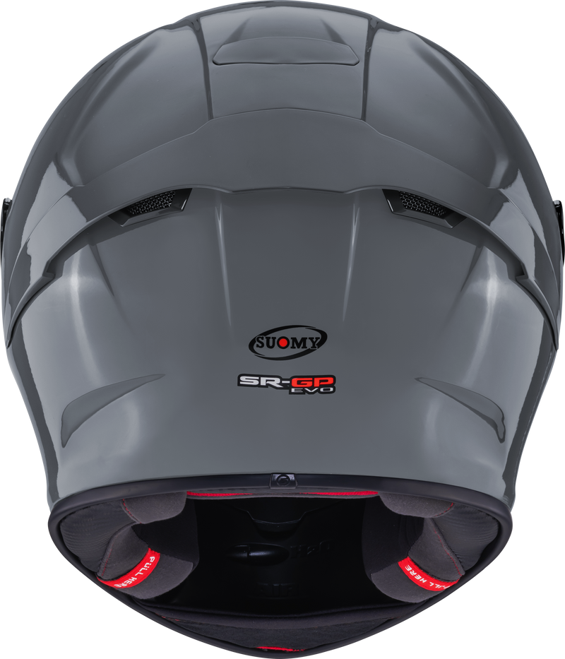 Suomy SR-GP Evo full-face racing helmet in plain grey