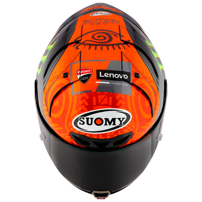 Suomy S1-XR GP full-face racing helmet Francesco Pecco Bagnaia Monster Replica 2023 livery
