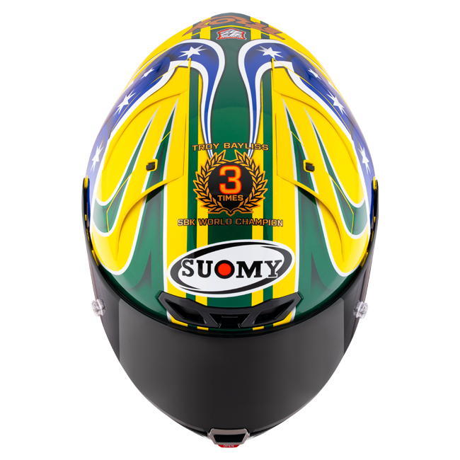 Suomy S1-XR GP full-face helmet in Troy Bayliss Replica 2005 gloss livery