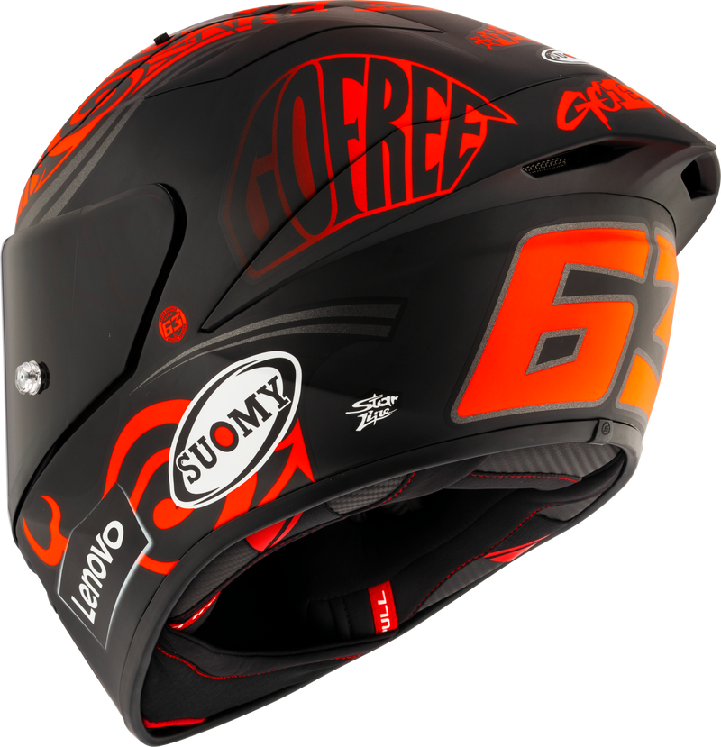 Suomy S1-XR GP Francesco Pecco Bagnaia Replica 2024 full-face racing helmet matte finish