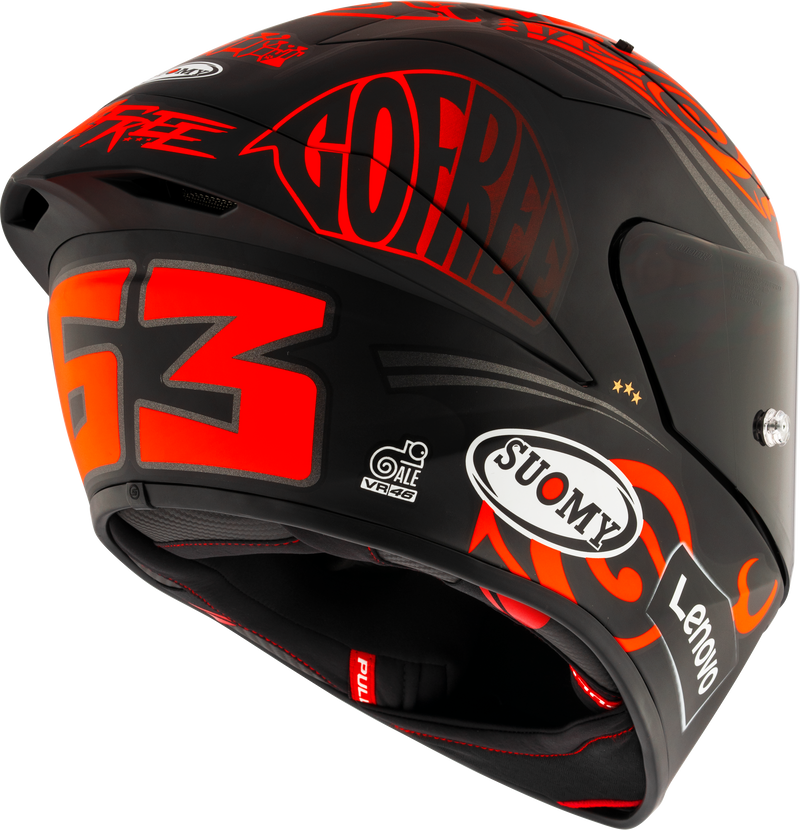 Suomy S1-XR GP Francesco Pecco Bagnaia Replica 2024 full-face racing helmet matte finish