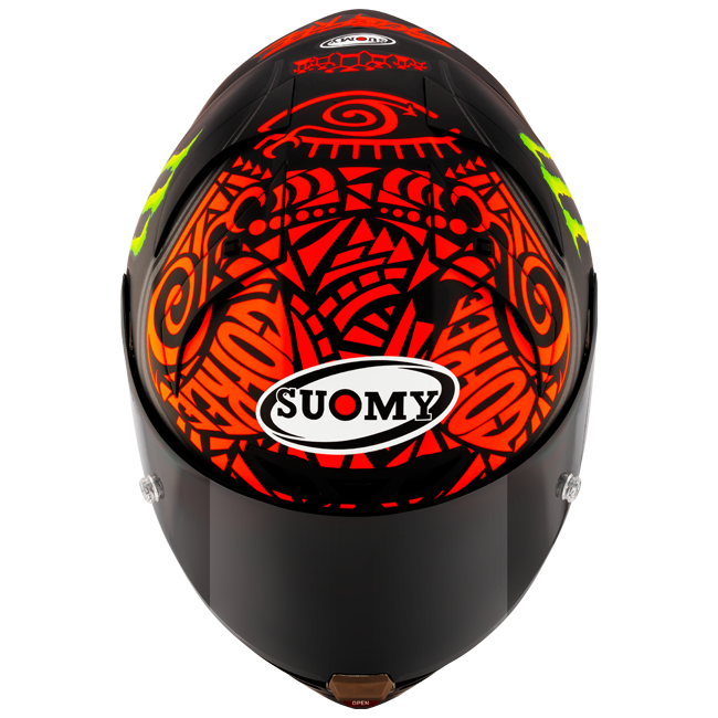 Suomy S1-XR GP full-face helmet in Francesco Pecco Bagnaia Monster Replica 2024 matte livery