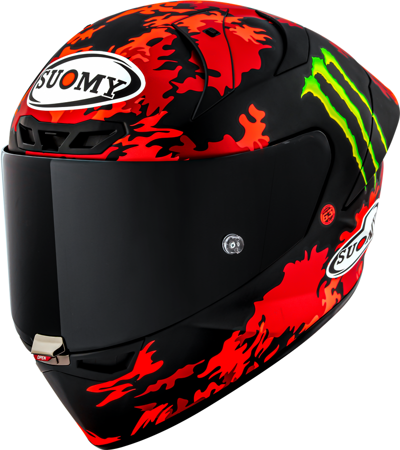 Suomy S1-XR GP helmet Pecco Bagnaia Monster Replica 2025 matte finish K6SX0017