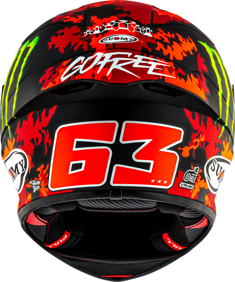 Suomy S1-XR GP helmet Pecco Bagnaia Monster Replica 2025 matte finish K6SX0017