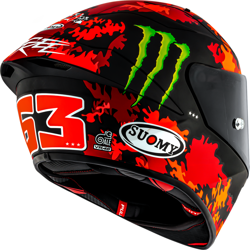 Suomy S1-XR GP helmet Pecco Bagnaia Monster Replica 2025 matte finish K6SX0017