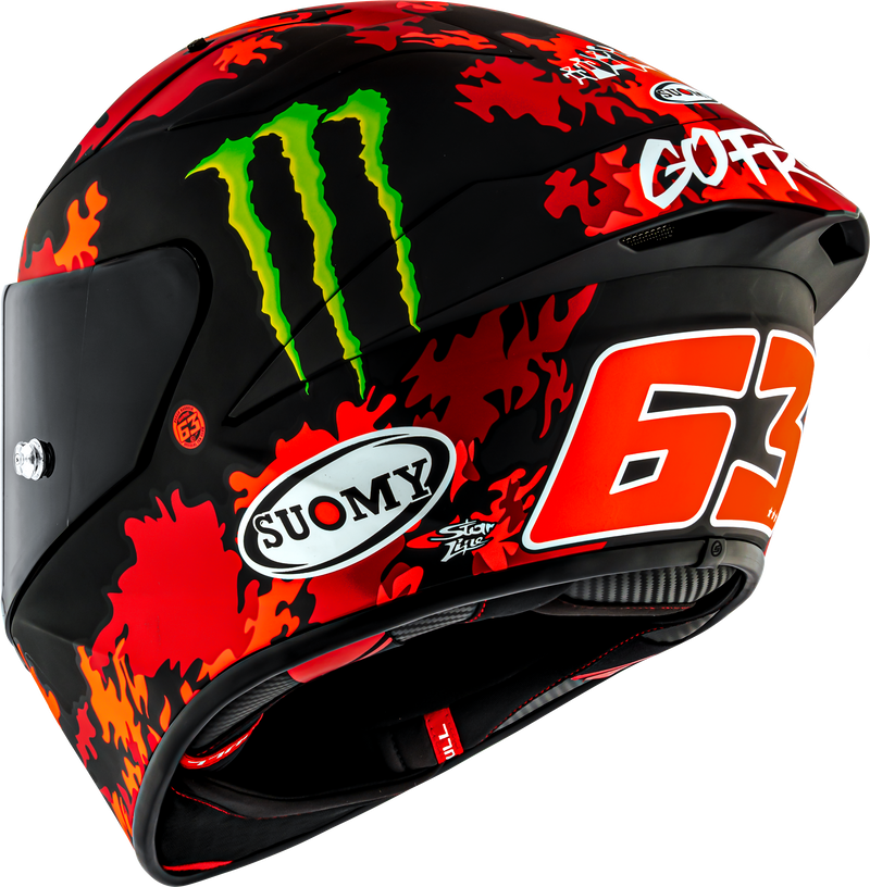Suomy S1-XR GP helmet Pecco Bagnaia Monster Replica 2025 matte finish K6SX0017