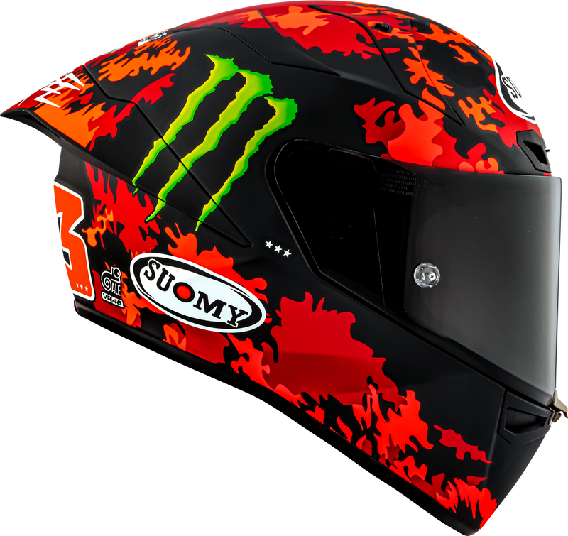 Suomy S1-XR GP helmet Pecco Bagnaia Monster Replica 2025 matte finish K6SX0017