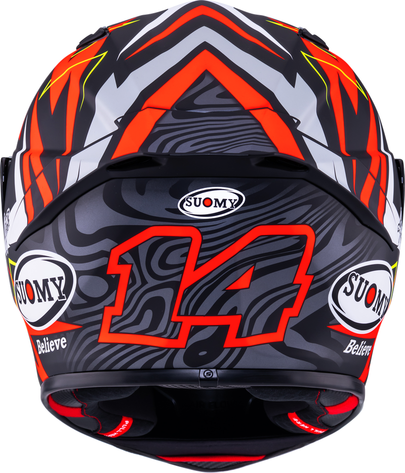Suomy Track-1 full-face helmet matte red Sam Lowes Replica 2025