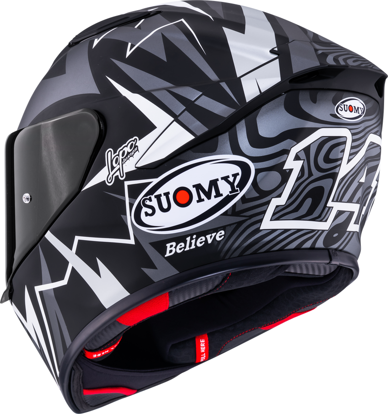 Suomy Track-1 Sam Lowes Replica 2025 Winter Edition matte full-face helmet K6T10021