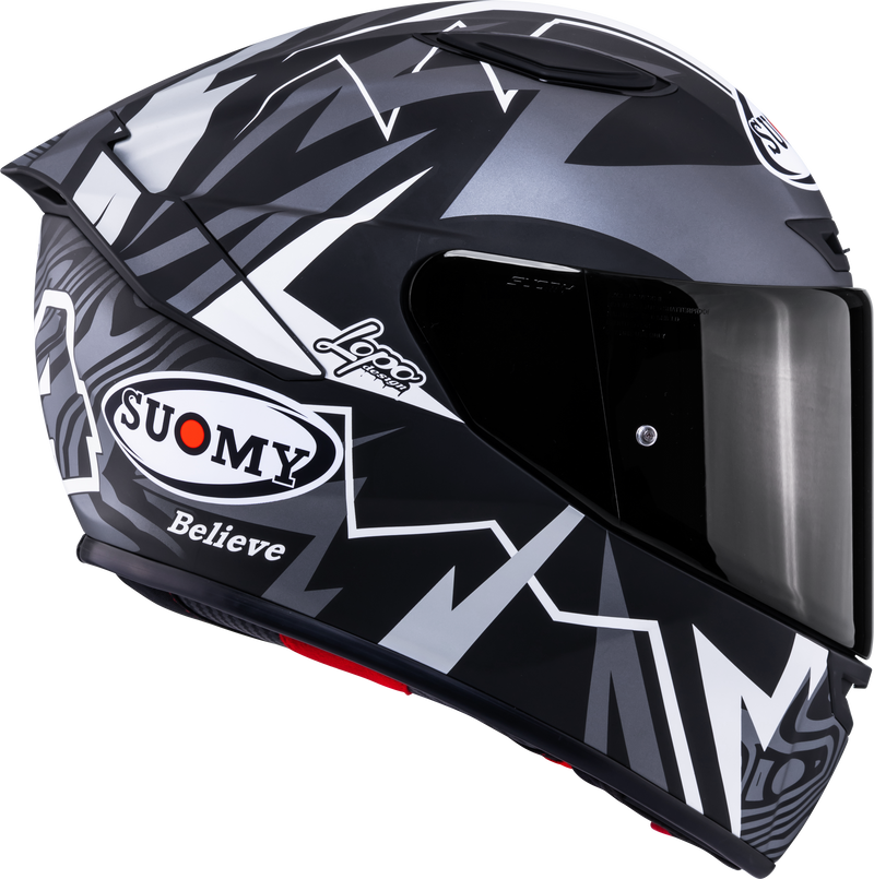 Suomy Track-1 Sam Lowes Replica 2025 Winter Edition matte full-face helmet K6T10021