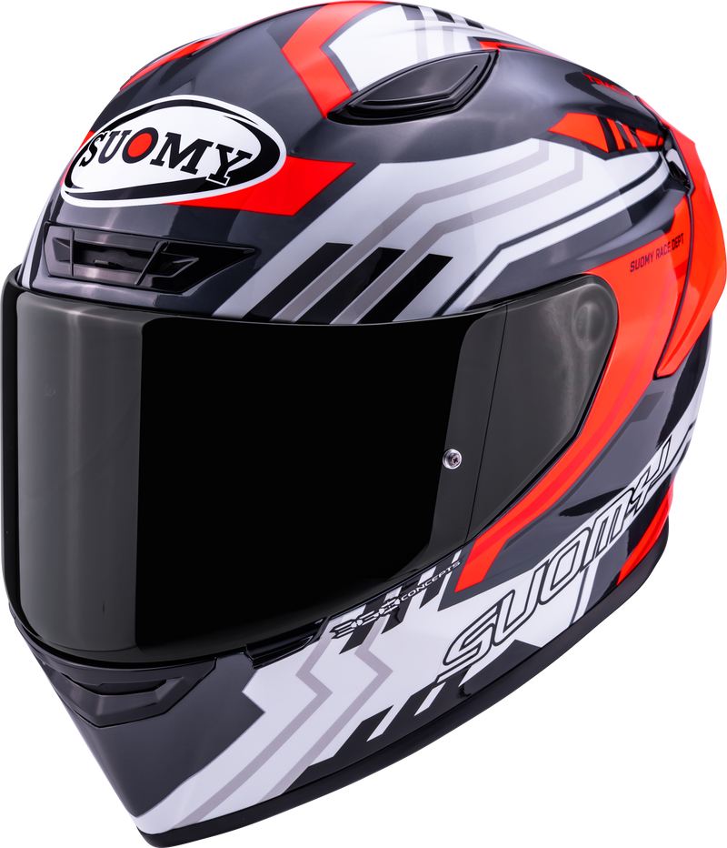 Suomy Track-1 Framework White/Red full-face helmet K6T10022
