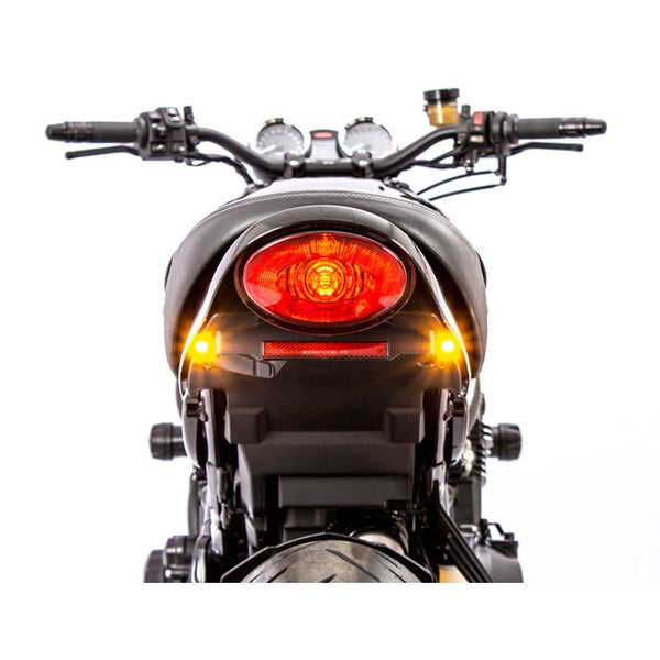 Gilles KH-01 licence plate holder fitted to a motorcycle, view 2