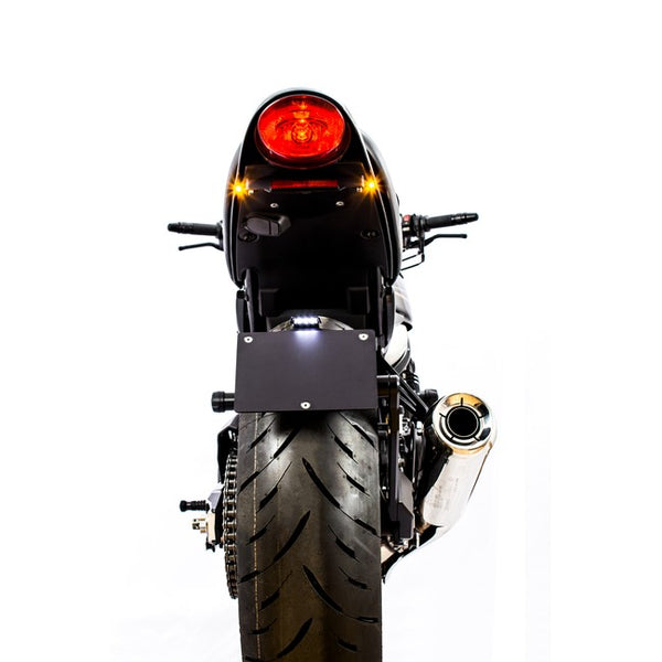 Gilles KH-01 licence plate holder fitted to a motorcycle, view 3
