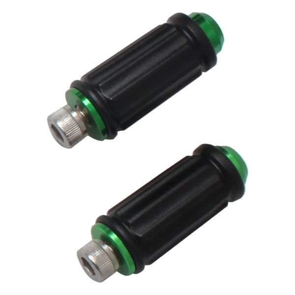 Accossato Spare Pins for Racing Street Rearsets, Universal, Pair KPD2 [Match: Colour=Green]