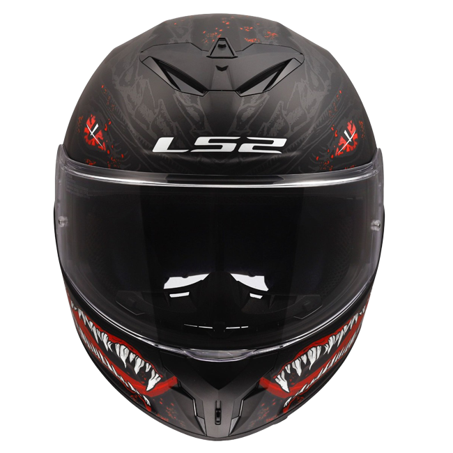 LS2 FF820 Rapid III Helm – Kaiju II Black/Red/White
